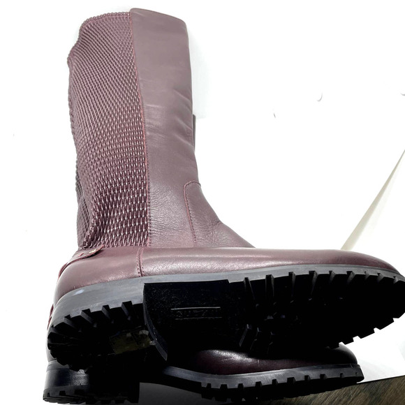 Sudini Fabiana Riding Leather Boot Burgundy Color New without Box size 6 - Picture 8 of 15